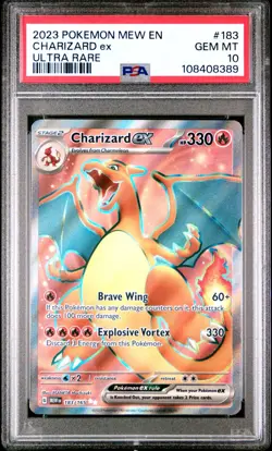 Charizard EX 183/165 Scarlet & Violet 151 Pokemon TCG PSA 10 English - Image 1