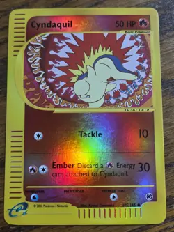 Pokemon Base Set Expedition # 105/165 Reverse Holo CYNDAQUIL---NOT PLAYED--- - Image 1
