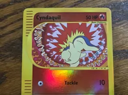 Pokemon Base Set Expedition # 105/165 Reverse Holo CYNDAQUIL---NOT PLAYED--- - Image 2