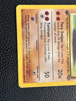 Pokemon Primeape Jungle 1st Edition 43/64 LP - Image 3