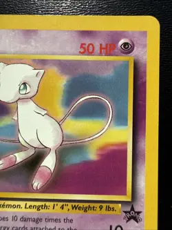 FREE SHIPPING Mew #8 Black Star Promo WOTC Pokemon League 2000 Non-Holo Vintage - Image 3