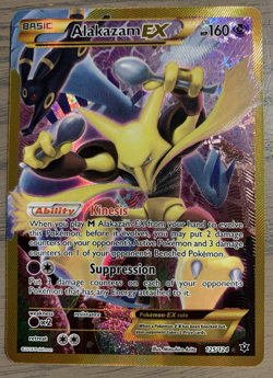 Pokemon 2016 Alakazam EX 125/124 XY Fates Collide Full Art Secret Rare - Image 3