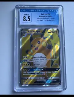 Pokemon Raichu GX Holo Black Star Promo SM90 Shining Legends Special CGC 8.5 MNT - Image 1