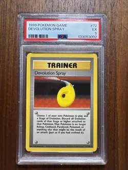 1999 Pokemon Game Devolution Spray #72 PSA 5 - Image 1