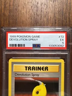1999 Pokemon Game Devolution Spray #72 PSA 5 - Image 3