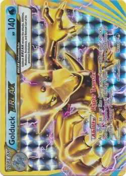 1x Golduck-Break - 18/122 - Rare Break Heavily Played Pokemon XY-- Breakpoint - Image 1