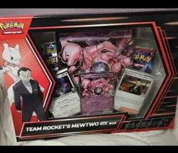 Team Rockets Mewtwo EX Box New Sealed Pokemon TCG - Image 1