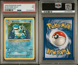 Pokemon Blastoise Holo Rare Base Set 2/102 Shadowless PSA 7 Low Pop! Centered - Image 3