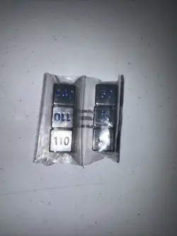 NIP RARE PROMO Pokemon TCG 6pc METAL Dice Set - Silver & Purple 158-80970C - Image 1