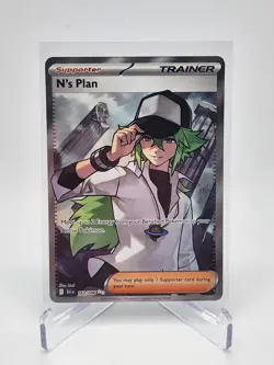 N's Plan 163/086 Black Bolt Full Art : SV Pokemon TCG NM/M - Image 1