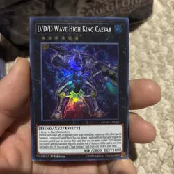 Yu-Gi-Oh D/D/D Wave High King Caesar Super Rare 1st Edition COTD-EN042 - Image 1