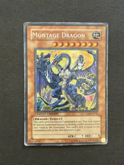 Yu-Gi-Oh! TCG Montage Dragon CT05-ENS01 Secret Rare 2008 Tin Limited Ed - Image 1