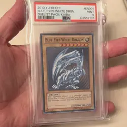 Konami Blue-Eyes White Dragon Kaiba LCKC-EN001 PSA 9 - Image 1
