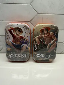 One Piece Tin Pack Set Volume 2 Tcg Bandai Op-13 Promo X2 Factory Sealed 💎 - Image 1