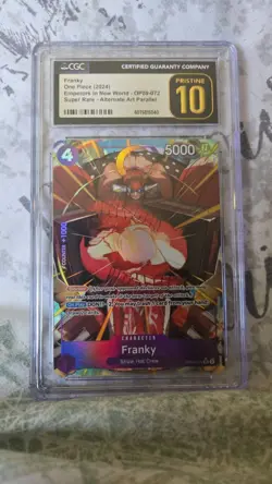 Bandai One Piece Franky OP09-072 Alt Art Parallel Super Rare CGC 10 - Image 1