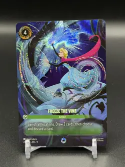 Disney Lorcana Winterspell ~ Elsa - Freeze The Vine ENCHANTED 231/204 - Image 1