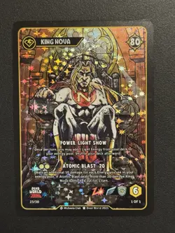 Dead World TCG King Nova 23/30 Rising Mini Set Holo Rare Card 2025 - Image 1