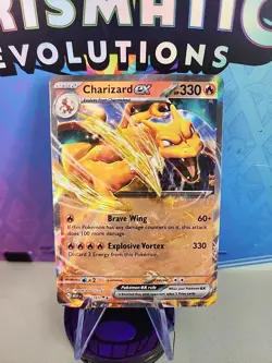 Charizard ex 006/165 Sv: Scarlet & Violet 151 Holo Pokemon Card Small Crease - Image 1