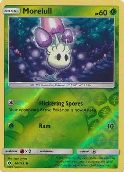 Morelull 16/149 Reverse Holo | Sun & Moon | Pokemon Card - Image 1