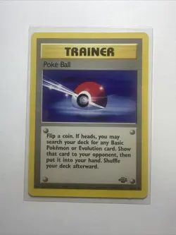 Jungle Set Poke Ball 64/64 Pokemon Trainer Card - Image 1