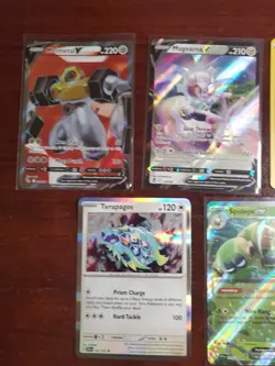 Pokemon 5 Card Lot Holos EX, V And Rare Cards , Great Value Set Building Lot25 - Image 2