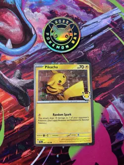 Pokemon Card - Pikachu Stamped Pokemon Day 2026 Holo With Coin - 051/162 A - Image 1