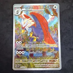 Pokemon TCG Braviary 214/191 Surging Sparks Illustration Rare NM Card - Image 1