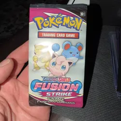 Pokemon TCG Sword and Shield Fusion Strike Fun Pack - 3 Cards - Unopened - Image 1