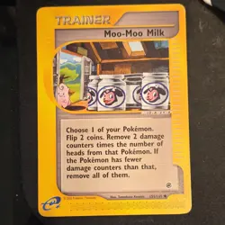 Pokemon Moo-Moo Milk Expedition Base Set 155/165 Trainer 2002 English Card LP - Image 1