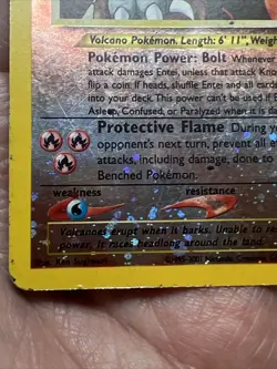 DAMAGED Entei 34 Holofoil WoTC Promo AUTHENTIC Pokemon Card - Image 3