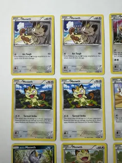 Meowth Pokemon Trading Card Game Lot Of 9 - Image 2