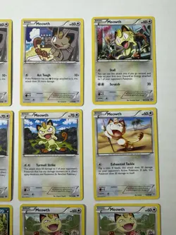 Meowth Pokemon Trading Card Game Lot Of 9 - Image 3