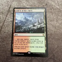 Wooded Foothills KOREAN - Khans of Tarkir - MTG Magic the Gathering - LP - Image 1