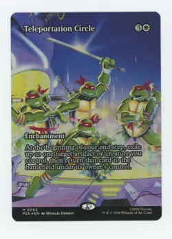 Magic MTG Teenage Mutant Ninja Turtles Borderless Foil #2 Teleportation Circle - Image 1