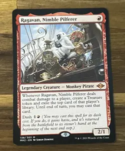 MTG Ragavan, Nimble Pilferer Modern Horizons 2 Mythic Regular Legendary 138 NM - Image 1