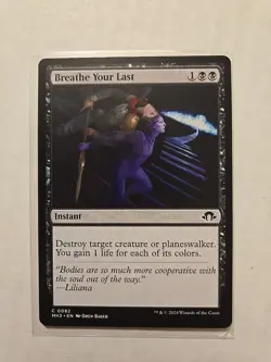 Breathe Your Last - Modern Horizons 3 - LP - MTG Magic - Common - Instant - Image 1