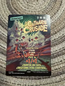 CATHARS' CRUSADE [Borderless] - Rare - INR Innistrad Remastered MTG #483 - Image 1