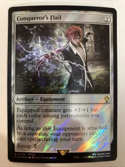 Conqueror's Flail Surge Foil 0340 R MTG Final Fantasy FIC NM X1 - Image 1