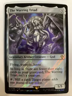 The Warring Triad (Surge Foil) R MTG FF Collector Commander 0099 NM - Image 1