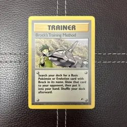 Pokemon TCG - Brock's Training Method - 106/132 - Gym Heroes - LP Uncommo (2000) - Image 1