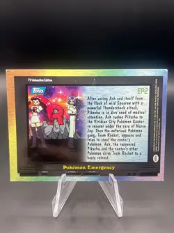 Topps Pokemon TV Animation Series EP2 Pokemon Emergency Card - Image 2