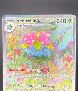 Venusaur ex 198/165 Pokemon TCG SV: Scarlet & Violet 151 SIR Full Art NM - Image 3