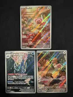 Pokemon Mega Evolution - Stufful, Clawitzer & Spearow Illustration Rares - Image 1