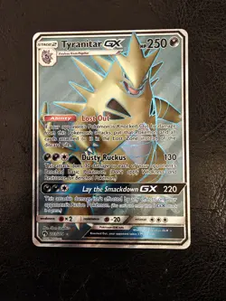 Tyranitar GX 203/214 - Lost Thunder - Pokemon Card - Near Mint - Image 1