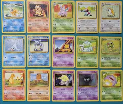 Pokemon Part Complete Base Set Bundle 46× Cards Inc 4 Non Holo Rares - Image 3