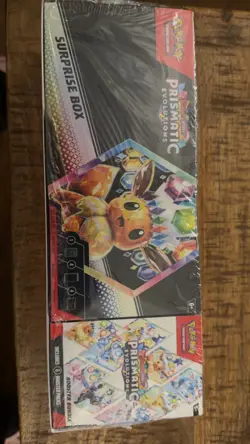 Pokemon TCG Prismatic Evolutions Surprise Box & Booster Bundle Sams Club SEALED - Image 1
