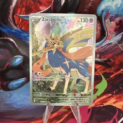 Pokemon TCG Zacian 100/094 ME02: Phantasmal Flames Illustration Rare Near Mint - Image 1