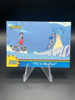 Pokemon Topps Orange Islands Fit to Be Tied #OR2 TV Animation Series (Crease) - Image 1