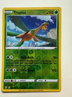 TROPIUS 006/203 EVOLVING SKIES POKEMON (REVERSE HOLO, NM) PSA 7 - Image 1