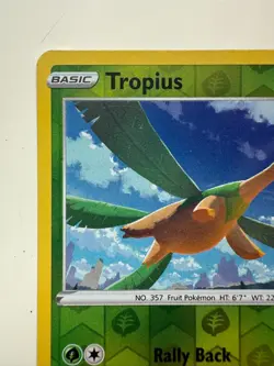 TROPIUS 006/203 EVOLVING SKIES POKEMON (REVERSE HOLO, NM) PSA 7 - Image 2